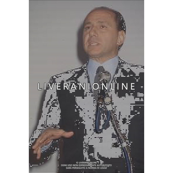 DIAP-RETROSPETTIVA SILVIO BERLUSCONI IMPRENDITORE E POLITICO NELLA FOTO SILVIO BERLUSCONI NELL\'ANNO 1988-1989 AG ALDO LIVERANI SAS