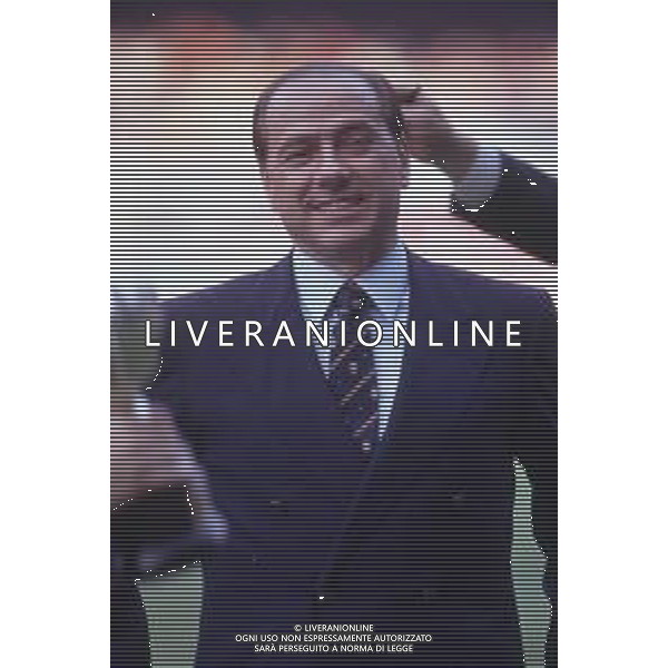 DIAP-RETROSPETTIVA SILVIO BERLUSCONI IMPRENDITORE E POLITICO NELLA FOTO SILVIO BERLUSCONI NELL\'ANNO 1988-1989 AG ALDO LIVERANI SAS