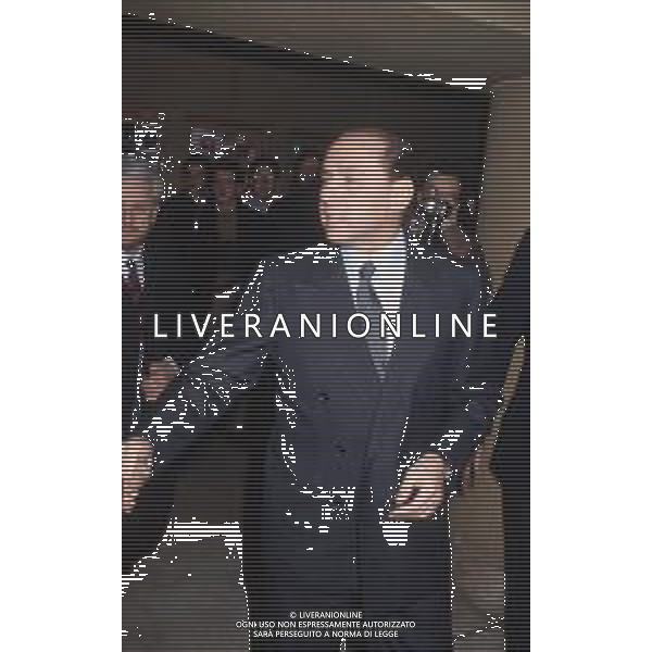 DIAP-RETROSPETTIVA SILVIO BERLUSCONI IMPRENDITORE E POLITICO NELLA FOTO SILVIO BERLUSCONI NELL\'ANNO 1988-1989 AG ALDO LIVERANI SAS