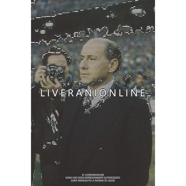 DIAP-RETROSPETTIVA SILVIO BERLUSCONI IMPRENDITORE E POLITICO NELLA FOTO SILVIO BERLUSCONI NELL\'ANNO 1988-1989 AG ALDO LIVERANI SAS