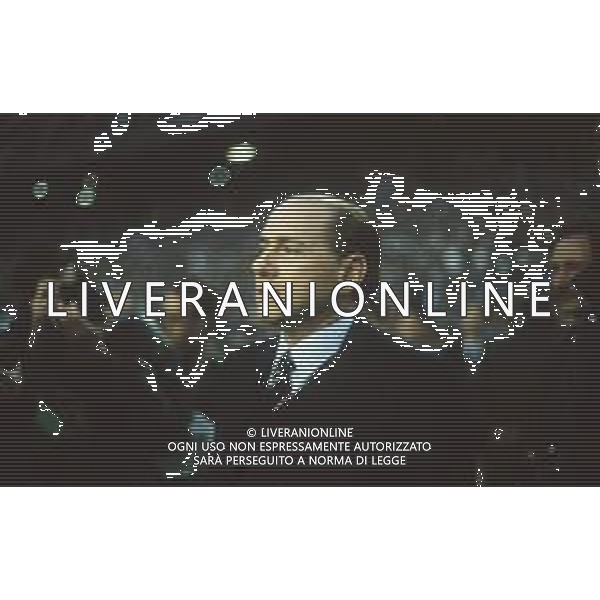 DIAP-RETROSPETTIVA SILVIO BERLUSCONI IMPRENDITORE E POLITICO NELLA FOTO SILVIO BERLUSCONI NELL\'ANNO 1988-1989 AG ALDO LIVERANI SAS