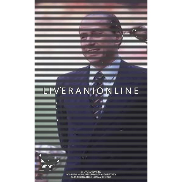 DIAP-RETROSPETTIVA SILVIO BERLUSCONI IMPRENDITORE E POLITICO NELLA FOTO SILVIO BERLUSCONI NELL\'ANNO 1988-1989 AG ALDO LIVERANI SAS
