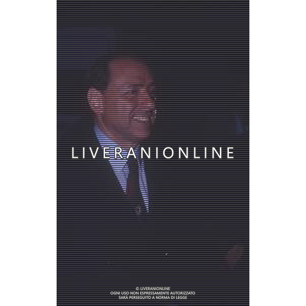 DIAP-RETROSPETTIVA SILVIO BERLUSCONI IMPRENDITORE E POLITICO NELLA FOTO SILVIO BERLUSCONI NELL\'ANNO 1988-1989 AG ALDO LIVERANI SAS