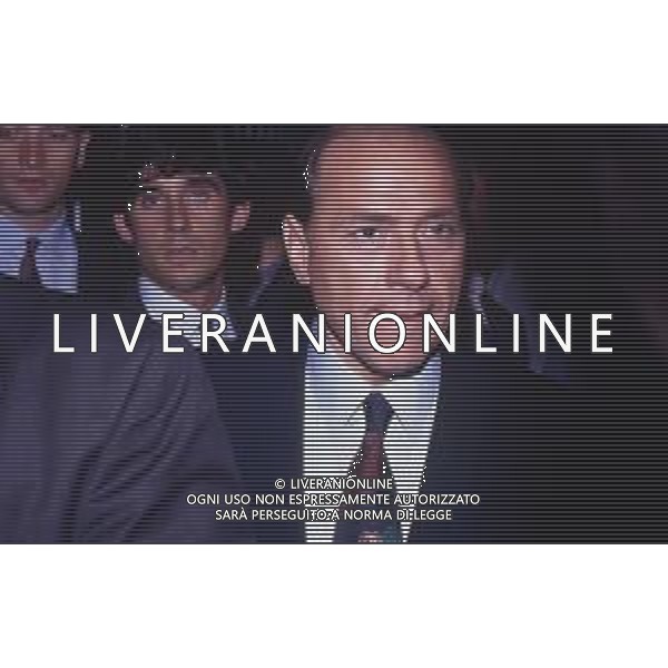 DIAP-RETROSPETTIVA SILVIO BERLUSCONI IMPRENDITORE E POLITICO NELLA FOTO SILVIO BERLUSCONI NELL\'ANNO 1988-1989 AG ALDO LIVERANI SAS