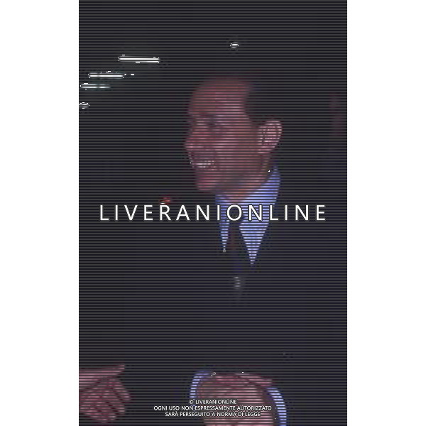 DIAP-RETROSPETTIVA SILVIO BERLUSCONI IMPRENDITORE E POLITICO NELLA FOTO SILVIO BERLUSCONI NELL\'ANNO 1988-1989 AG ALDO LIVERANI SAS