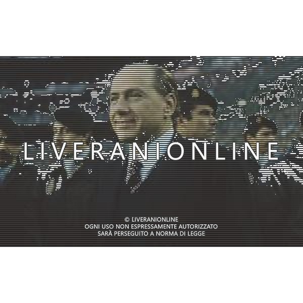 DIAP-RETROSPETTIVA SILVIO BERLUSCONI IMPRENDITORE E POLITICO NELLA FOTO SILVIO BERLUSCONI NELL\'ANNO 1988-1989 AG ALDO LIVERANI SAS