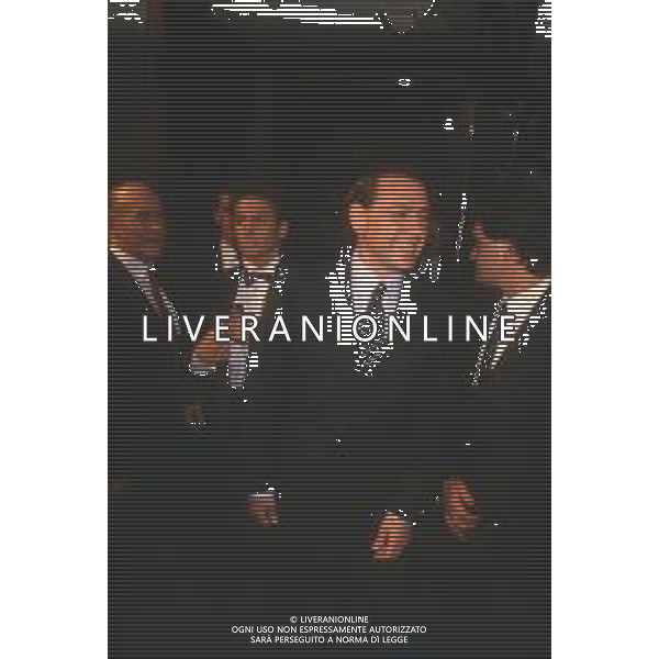 DIAP-RETROSPETTIVA SILVIO BERLUSCONI IMPRENDITORE E POLITICO NELLA FOTO SILVIO BERLUSCONI NELL\'ANNO 1988-1989 AG ALDO LIVERANI SAS