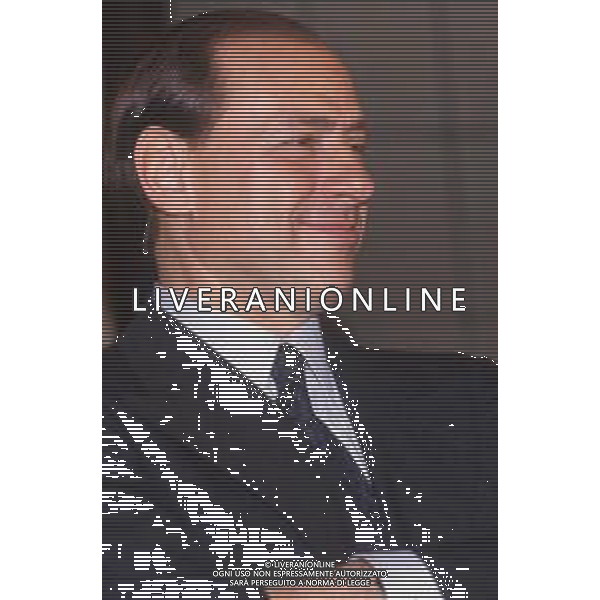 DIAP-RETROSPETTIVA SILVIO BERLUSCONI IMPRENDITORE E POLITICO NELLA FOTO SILVIO BERLUSCONI NELL\'ANNO 1988-1989 AG ALDO LIVERANI SAS
