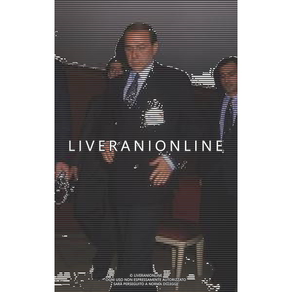 DIAP-RETROSPETTIVA SILVIO BERLUSCONI IMPRENDITORE E POLITICO NELLA FOTO SILVIO BERLUSCONI NELL\'ANNO 1988-1989 AG ALDO LIVERANI SAS