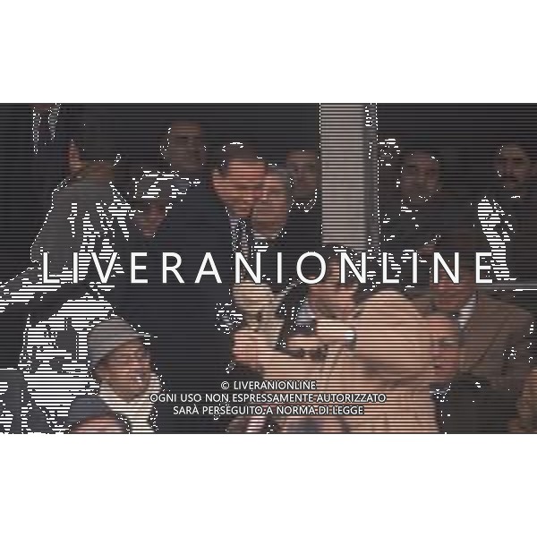 DIAP-RETROSPETTIVA SILVIO BERLUSCONI IMPRENDITORE E POLITICO NELLA FOTO SILVIO BERLUSCONI NELL\'ANNO 1988-1989 AG ALDO LIVERANI SAS