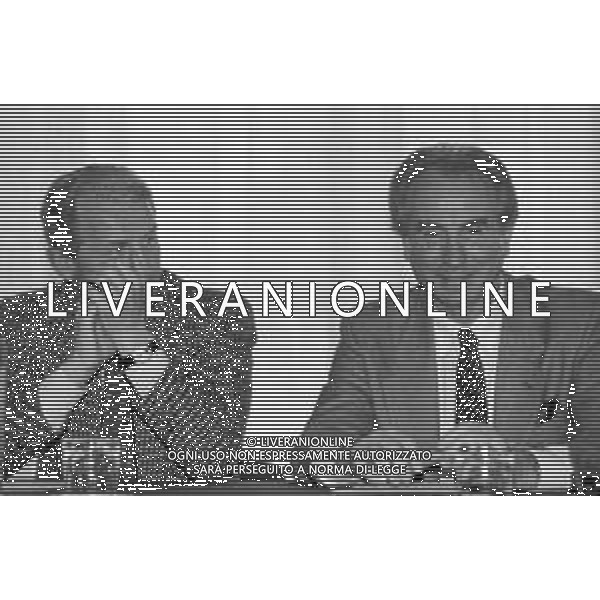 NEG- RETROSPETTIVA GIOVANNI TRAPATTONI ALLENATORE INTER NELLA FOTO GIOVANNI TRAPATTONI CON AZEGLIO VICINI NELL’ANNO 1988 AG ALDO LIVERANI SAS