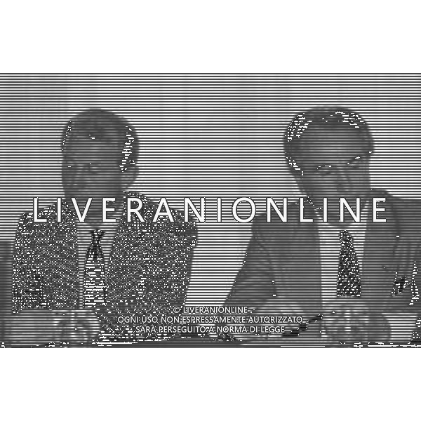 NEG- RETROSPETTIVA GIOVANNI TRAPATTONI ALLENATORE INTER NELLA FOTO GIOVANNI TRAPATTONI CON AZEGLIO VICINI NELL’ANNO 1988 AG ALDO LIVERANI SAS