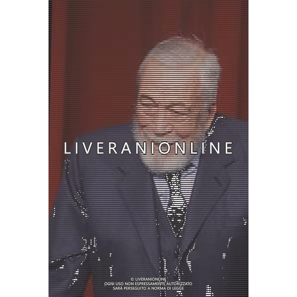 DIAP-RETROSPETTIVA JOHN HUSTIN ATTORE NELLA FOTO JOHN HUSTON A CANNES NELL\'ANNO 1984 AG ALDO LIVERANI SAS