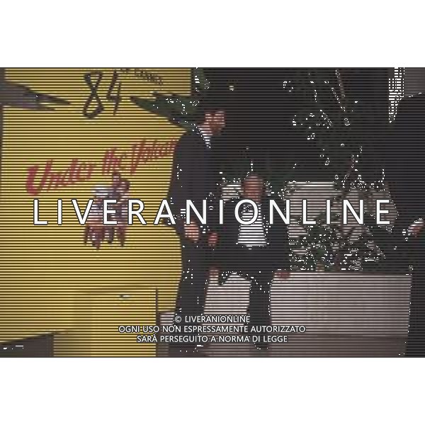 DIAP-RETROSPETTIVA JOHN HUSTIN ATTORE NELLA FOTO JOHN HUSTON A CANNES NELL\'ANNO 1984 AG ALDO LIVERANI SAS