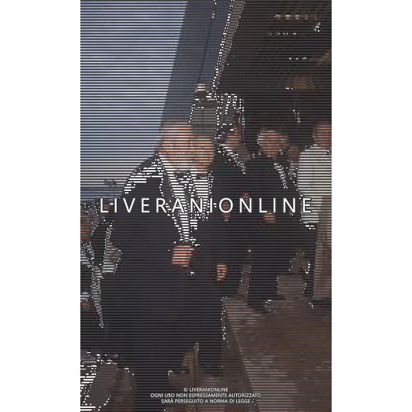 DIAP-RETROSPETTIVA JOHN HUSTIN ATTORE NELLA FOTO JOHN HUSTON A CANNES NELL\'ANNO 1984 AG ALDO LIVERANI SAS