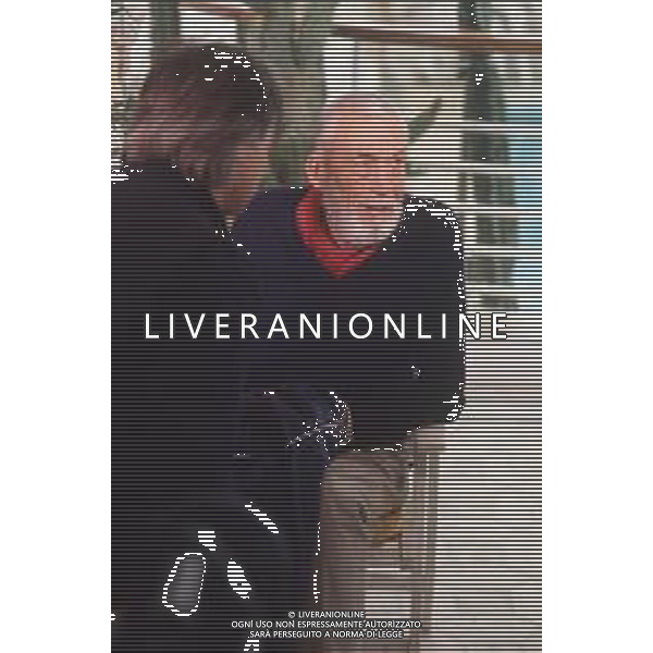 DIAP-RETROSPETTIVA JOHN HUSTIN ATTORE NELLA FOTO JOHN HUSTON A CANNES NELL\'ANNO 1984 AG ALDO LIVERANI SAS