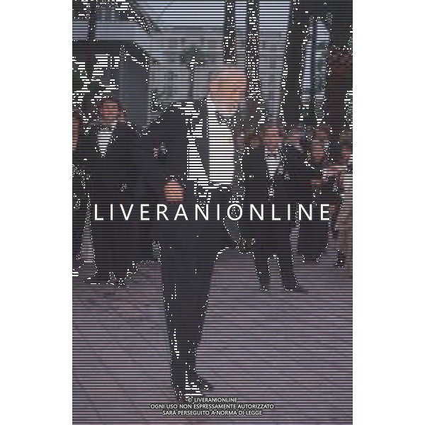 DIAP-RETROSPETTIVA JOHN HUSTIN ATTORE NELLA FOTO JOHN HUSTON A CANNES NELL\'ANNO 1984 AG ALDO LIVERANI SAS