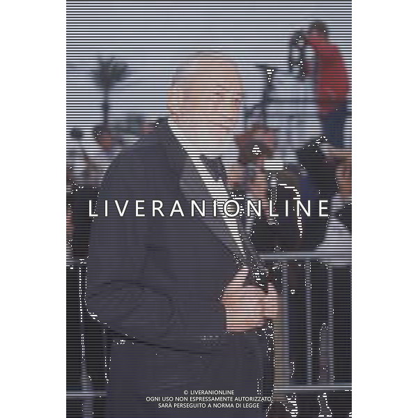 DIAP-RETROSPETTIVA JOHN HUSTIN ATTORE NELLA FOTO JOHN HUSTON A CANNES NELL\'ANNO 1984 AG ALDO LIVERANI SAS