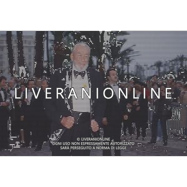 DIAP-RETROSPETTIVA JOHN HUSTIN ATTORE NELLA FOTO JOHN HUSTON A CANNES NELL\'ANNO 1984 AG ALDO LIVERANI SAS