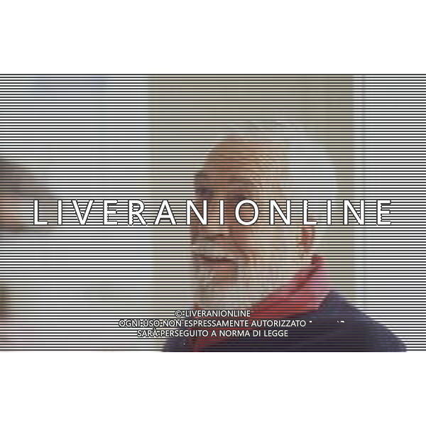 DIAP-RETROSPETTIVA JOHN HUSTIN ATTORE NELLA FOTO JOHN HUSTON A CANNES NELL\'ANNO 1984 AG ALDO LIVERANI SAS