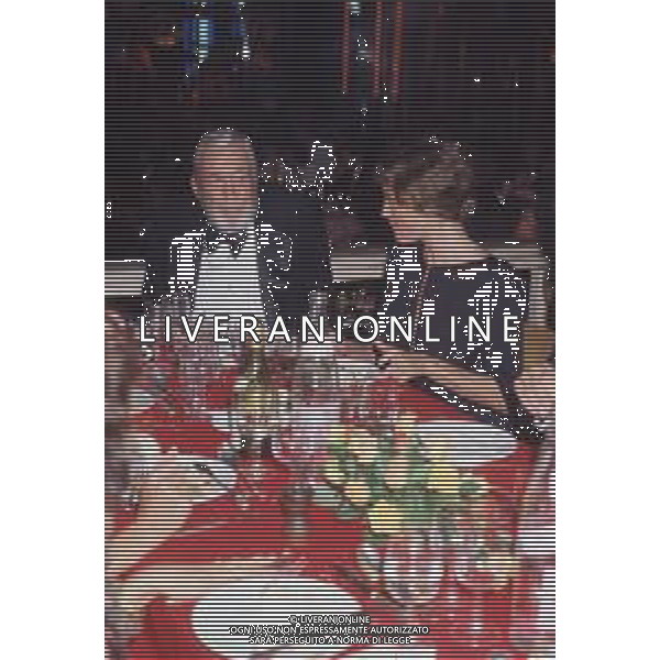 DIAP-RETROSPETTIVA JOHN HUSTIN ATTORE NELLA FOTO JOHN HUSTON A CANNES NELL\'ANNO 1984 AG ALDO LIVERANI SAS