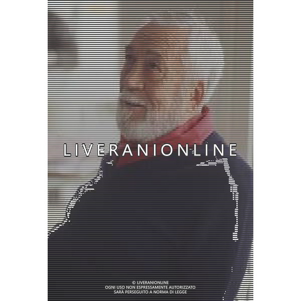 DIAP-RETROSPETTIVA JOHN HUSTIN ATTORE NELLA FOTO JOHN HUSTON A CANNES NELL\'ANNO 1984 AG ALDO LIVERANI SAS