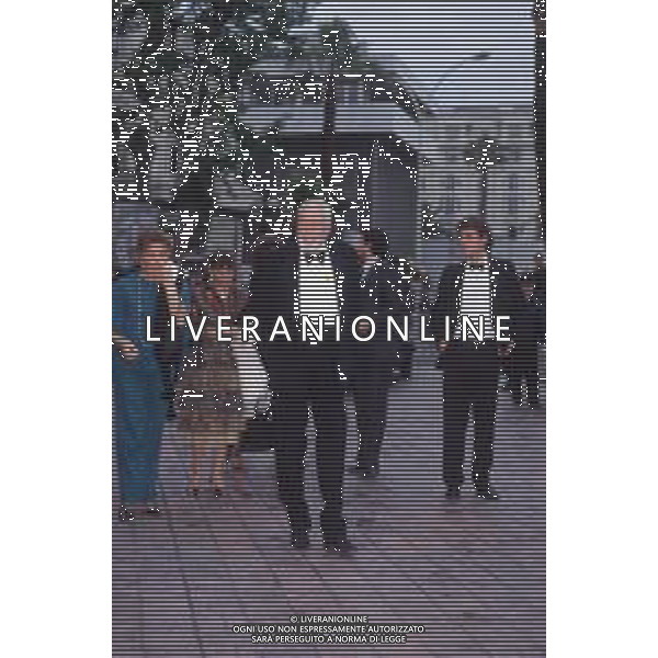 DIAP-RETROSPETTIVA JOHN HUSTIN ATTORE NELLA FOTO JOHN HUSTON A CANNES NELL\'ANNO 1984 AG ALDO LIVERANI SAS