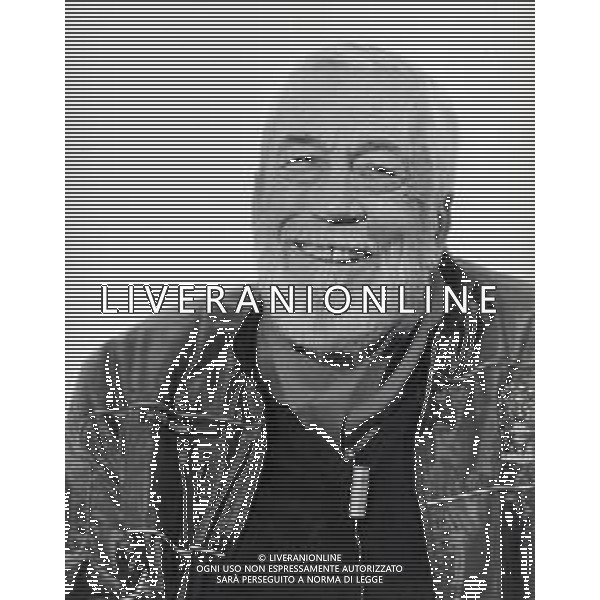 NEG-RETROSPETTIVA JOHN HUSTIN ATTORE NELLA FOTO JOHN HUSTON A CANNES NELL\'ANNO 1984 AG ALDO LIVERANI SAS