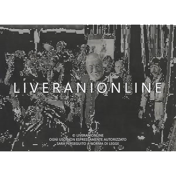 NEG-RETROSPETTIVA JOHN HUSTIN ATTORE NELLA FOTO JOHN HUSTON A CANNES NELL\'ANNO 1984 AG ALDO LIVERANI SAS