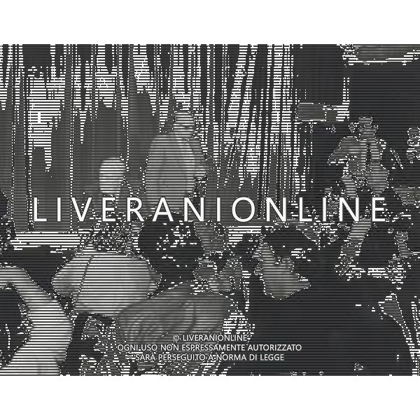 NEG-RETROSPETTIVA JOHN HUSTIN ATTORE NELLA FOTO JOHN HUSTON A CANNES NELL\'ANNO 1984 AG ALDO LIVERANI SAS