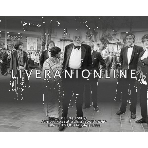 NEG-RETROSPETTIVA JOHN HUSTIN ATTORE NELLA FOTO JOHN HUSTON A CANNES NELL\'ANNO 1984 AG ALDO LIVERANI SAS