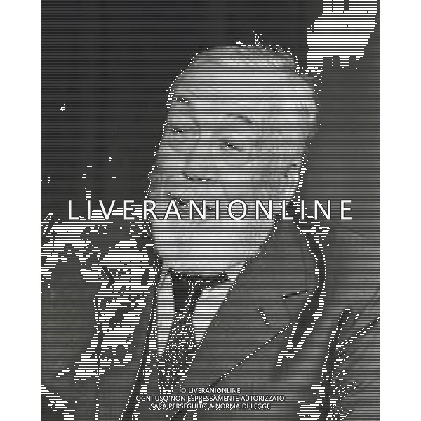 NEG-RETROSPETTIVA JOHN HUSTIN ATTORE NELLA FOTO JOHN HUSTON A CANNES NELL\'ANNO 1984 AG ALDO LIVERANI SAS