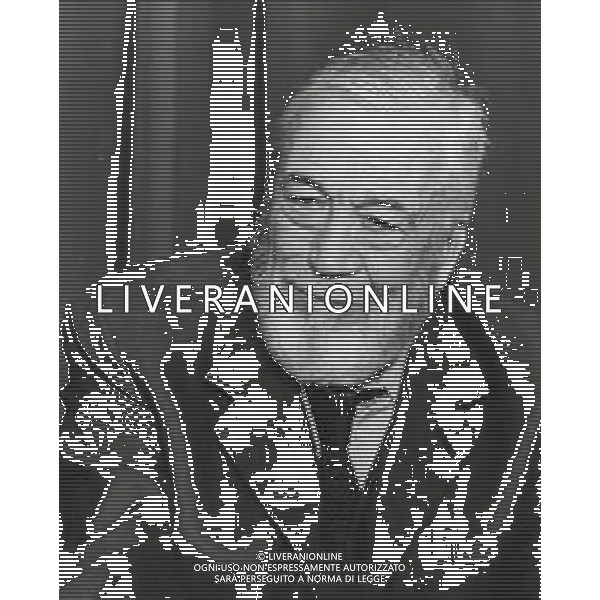 NEG-RETROSPETTIVA JOHN HUSTIN ATTORE NELLA FOTO JOHN HUSTON A CANNES NELL\'ANNO 1984 AG ALDO LIVERANI SAS