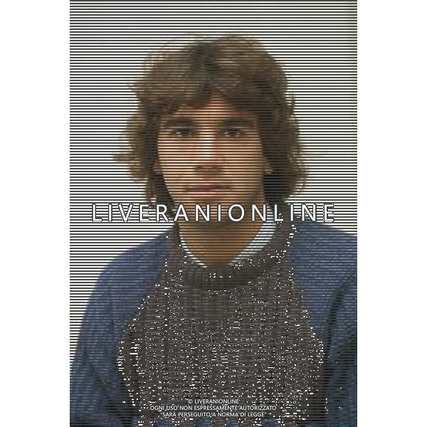 DIAP-RETROSPETTIVA STEFANO BORGONOVO CALCIATORE NELLA FOTO STEFANO BORGONOVO NELL\'ANNO 1985 FOTO MASSIMO BIANCHI-AG ALDO LIVERANI SAS