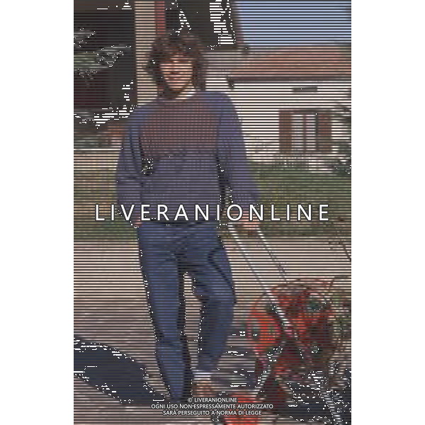 DIAP-RETROSPETTIVA STEFANO BORGONOVO CALCIATORE NELLA FOTO STEFANO BORGONOVO NELL\'ANNO 1985 FOTO MASSIMO BIANCHI-AG ALDO LIVERANI SAS