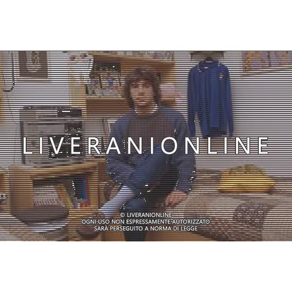 DIAP-RETROSPETTIVA STEFANO BORGONOVO CALCIATORE NELLA FOTO STEFANO BORGONOVO NELL\'ANNO 1985 FOTO MASSIMO BIANCHI-AG ALDO LIVERANI SAS