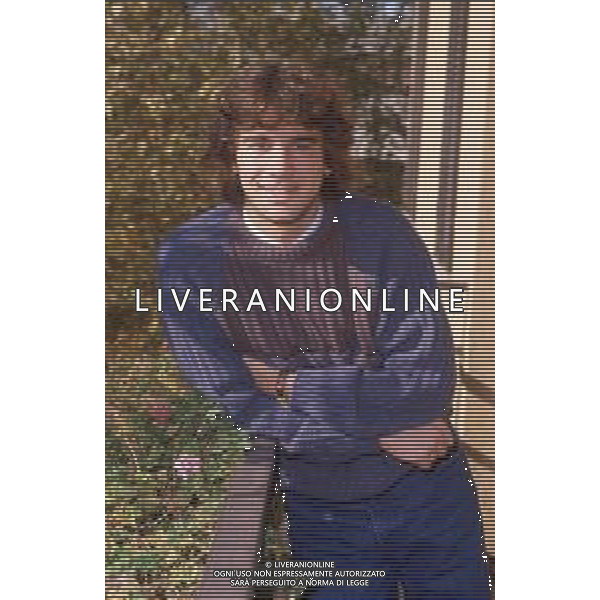 DIAP-RETROSPETTIVA STEFANO BORGONOVO CALCIATORE NELLA FOTO STEFANO BORGONOVO NELL\'ANNO 1985 FOTO MASSIMO BIANCHI-AG ALDO LIVERANI SAS