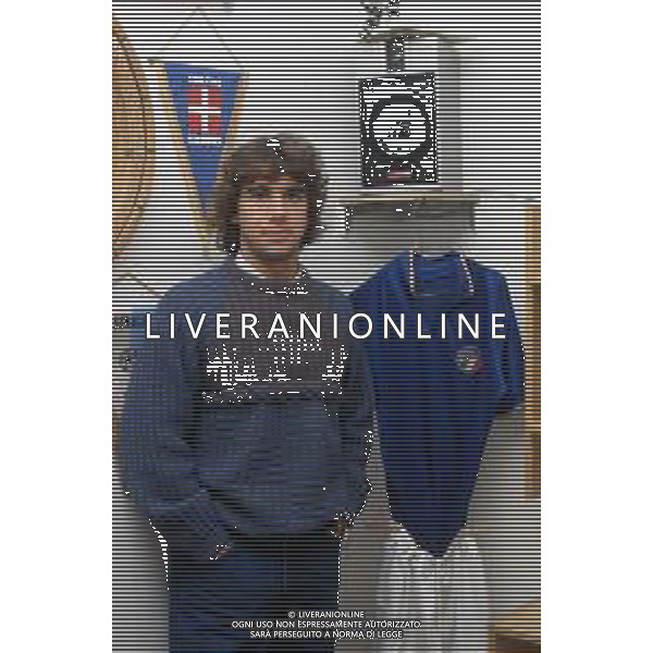 DIAP-RETROSPETTIVA STEFANO BORGONOVO CALCIATORE NELLA FOTO STEFANO BORGONOVO NELL\'ANNO 1985 FOTO MASSIMO BIANCHI-AG ALDO LIVERANI SAS