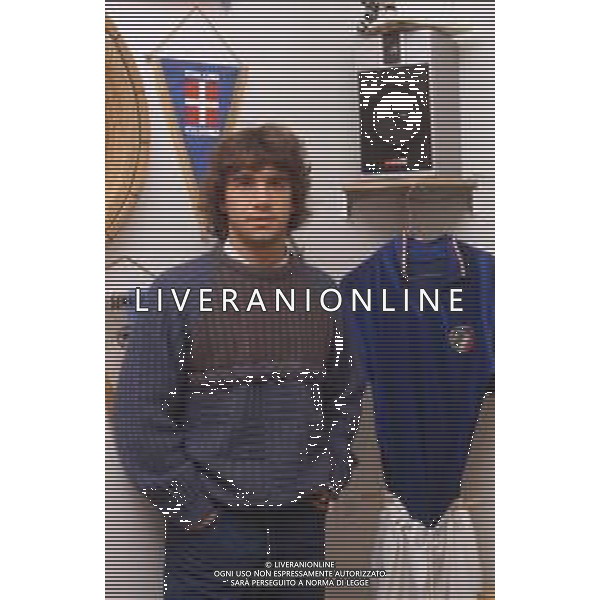 DIAP-RETROSPETTIVA STEFANO BORGONOVO CALCIATORE NELLA FOTO STEFANO BORGONOVO NELL\'ANNO 1985 FOTO MASSIMO BIANCHI-AG ALDO LIVERANI SAS