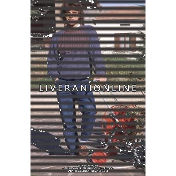 DIAP-RETROSPETTIVA STEFANO BORGONOVO CALCIATORE NELLA FOTO STEFANO BORGONOVO NELL\'ANNO 1985 FOTO MASSIMO BIANCHI-AG ALDO LIVERANI SAS