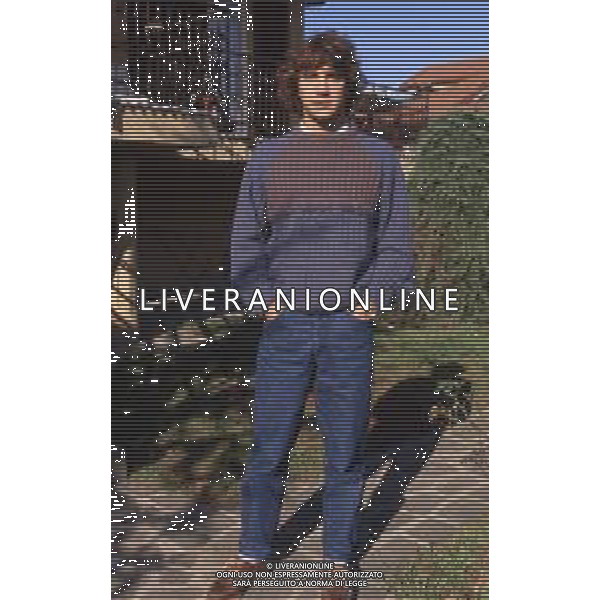 DIAP-RETROSPETTIVA STEFANO BORGONOVO CALCIATORE NELLA FOTO STEFANO BORGONOVO NELL\'ANNO 1985 FOTO MASSIMO BIANCHI-AG ALDO LIVERANI SAS