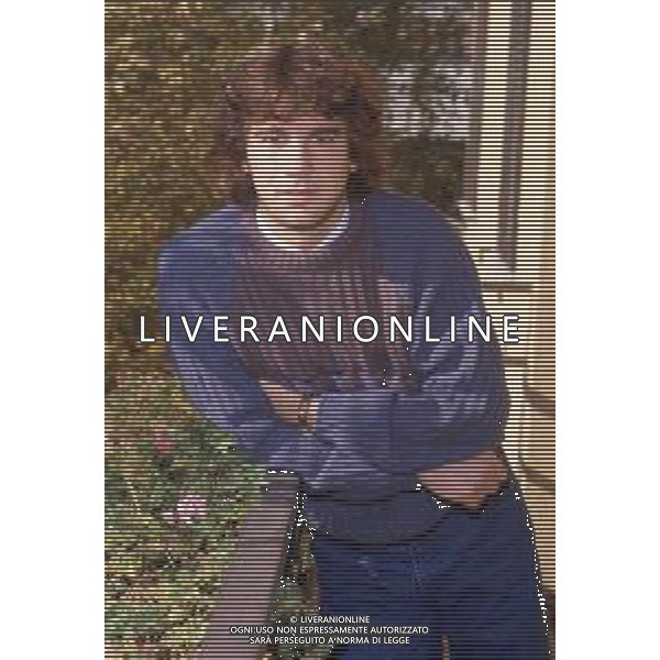 DIAP-RETROSPETTIVA STEFANO BORGONOVO CALCIATORE NELLA FOTO STEFANO BORGONOVO NELL\'ANNO 1985 FOTO MASSIMO BIANCHI-AG ALDO LIVERANI SAS