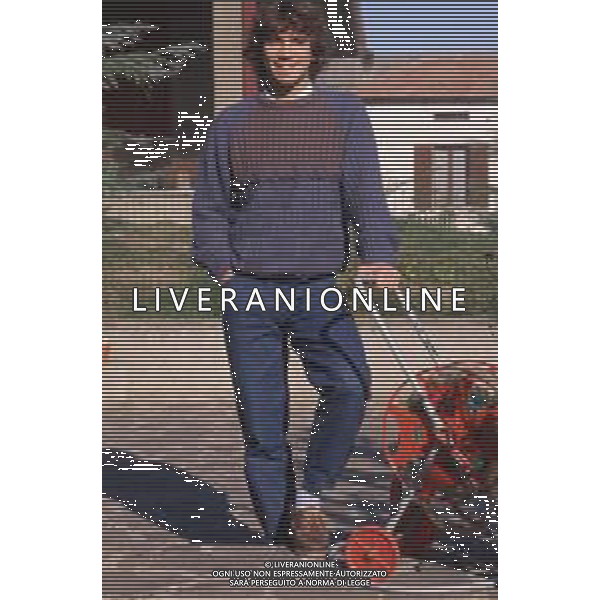 DIAP-RETROSPETTIVA STEFANO BORGONOVO CALCIATORE NELLA FOTO STEFANO BORGONOVO NELL\'ANNO 1985 FOTO MASSIMO BIANCHI-AG ALDO LIVERANI SAS