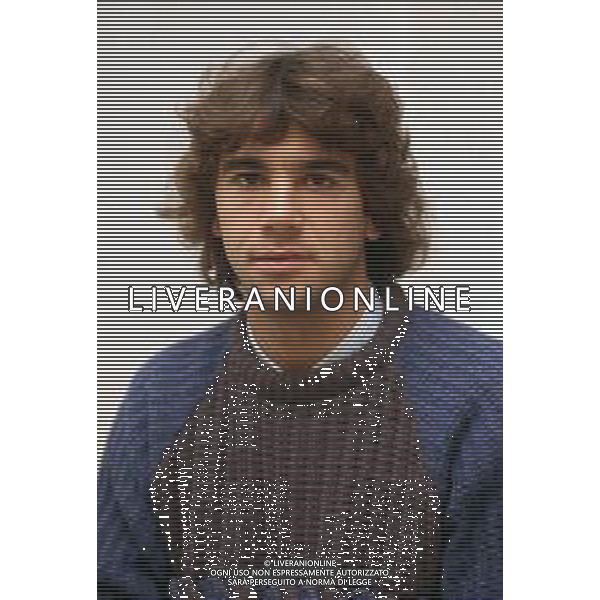 DIAP-RETROSPETTIVA STEFANO BORGONOVO CALCIATORE NELLA FOTO STEFANO BORGONOVO NELL\'ANNO 1985 FOTO MASSIMO BIANCHI-AG ALDO LIVERANI SAS