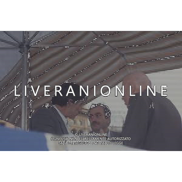 DIAP-RETROSPETTIVA GIANFRANCO MIGLIO POLITICO NELLA FOTO GIANFRANCO MIGLIO A PONTIDA NELL\'ANNO 1992 AG ALDO LIVERANI SAS