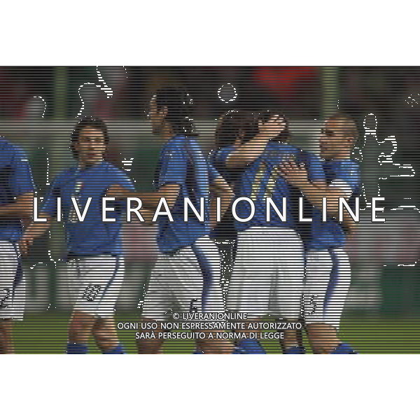 ITALIA-GERMANIA NELLA FOTO: GIOIA DELLA SQUADRA ITALIANA PH NUCCI/AG LIVERANI