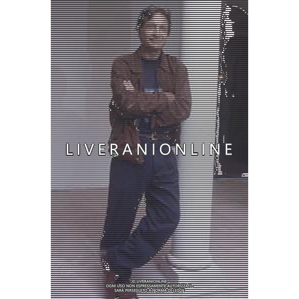 DIAP-RETROSPETTIVA VITTORIO MEZZOGIORNO ATTORE NNELLA FOTO VITTORIO MEZZOGIORNO A MILANO NELL\'ANNO 1991 AG ALDO LIVERANI SAS