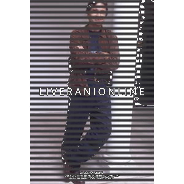 DIAP-RETROSPETTIVA VITTORIO MEZZOGIORNO ATTORE NNELLA FOTO VITTORIO MEZZOGIORNO A MILANO NELL\'ANNO 1991 AG ALDO LIVERANI SAS