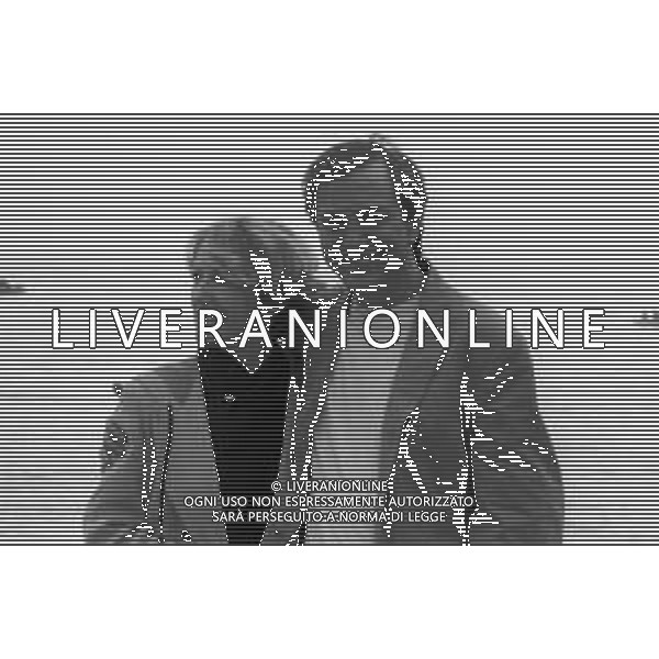 NEG - RETROSPETTIVA REMO GIRONE ATTORE NELLA FOTO REMO GIRONE NELL\'ANNO 1989-1990 CON LA MOGLIE VICTORIA ZINNY AG ALDO LIVERANI SAS