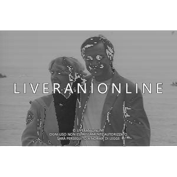 NEG - RETROSPETTIVA REMO GIRONE ATTORE NELLA FOTO REMO GIRONE NELL\'ANNO 1989-1990 CON LA MOGLIE VICTORIA ZINNY AG ALDO LIVERANI SAS